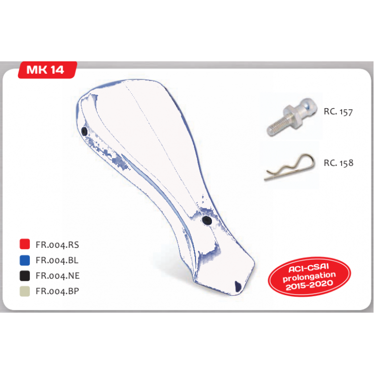 PORTANUMERO ANT.BIREL MINI KG MK14 BIANCO