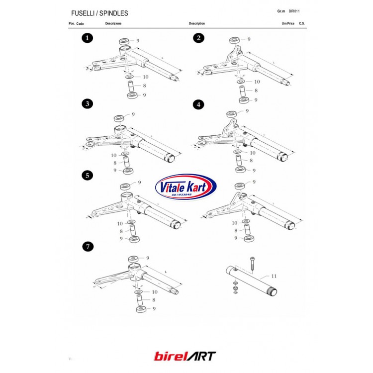 * CATALOGO BIREL ART *FUSELLI -SPINDLES* 