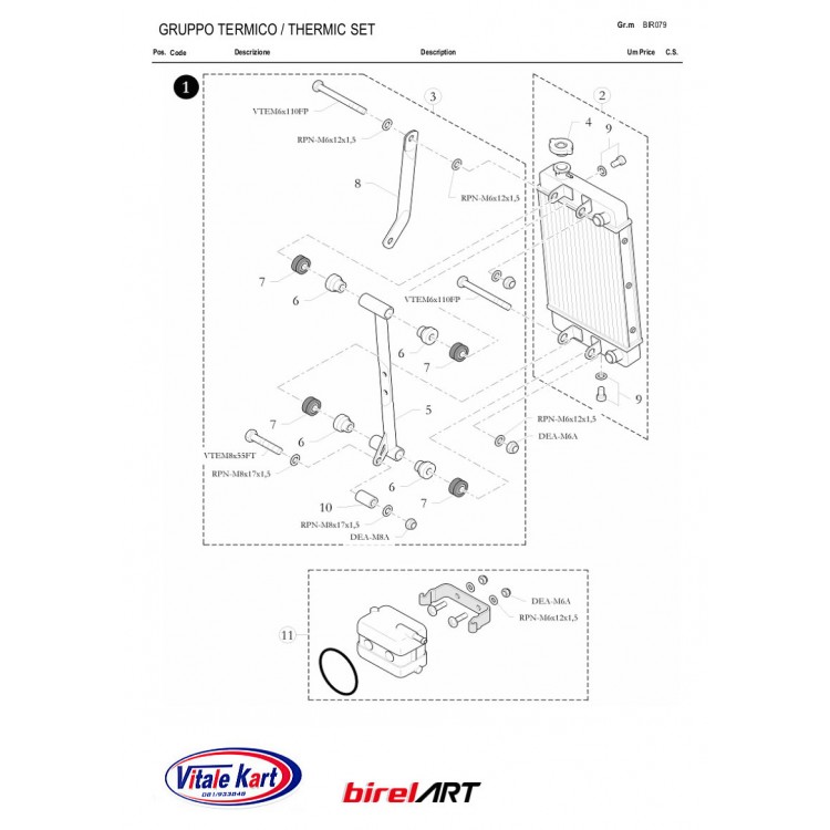 * CATALOGO BIREL ART *GRUPPO TERMICO -TERMIC SET* 