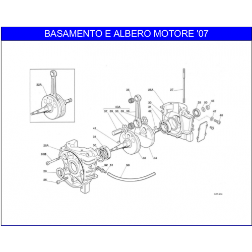 BASAMENTO MOTORE IAME 60cc 2008