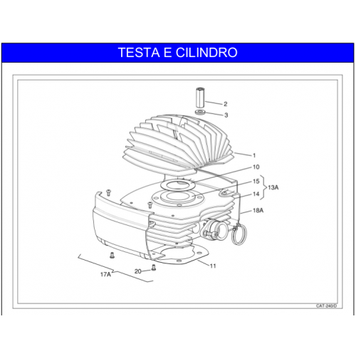 CILINDRO E TESTA MOTORE IAME 60cc 2018