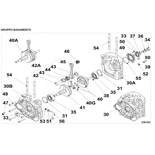 GRUPPO BASAMENTO IAME GR3 60 cc 2021