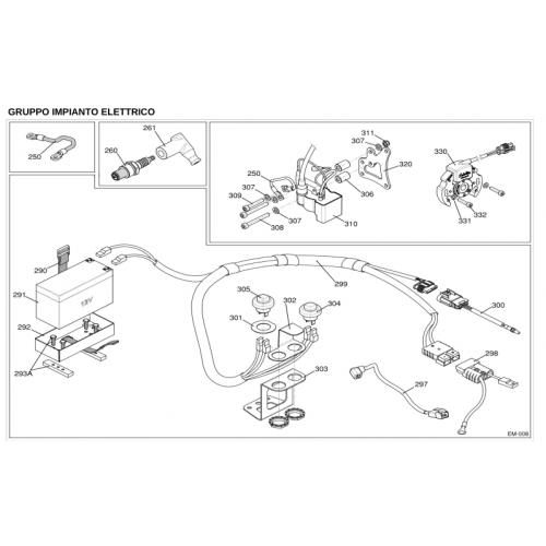 GRUPPO IMPIANTO ELETTRICO IAME GR3 60 cc 2021