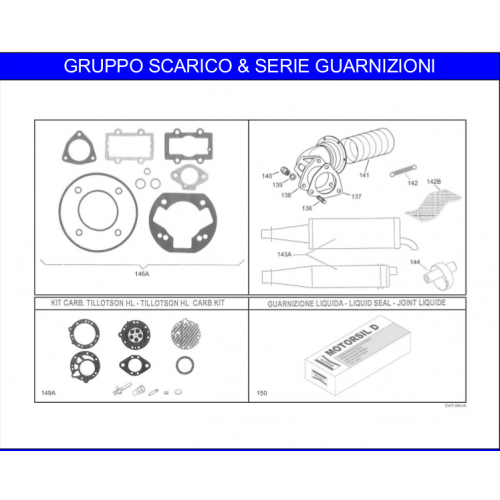 SCARICO E GUARNIZONI IAME LEOPARD 125cc