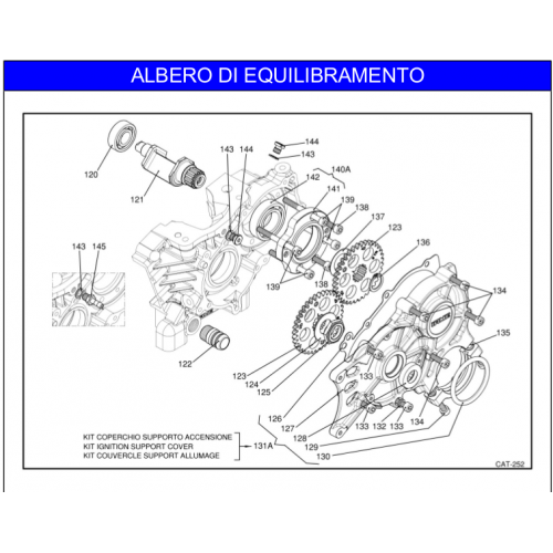 ALBERO BILANCIAMENTO IAME REEDSTER 2009 KF