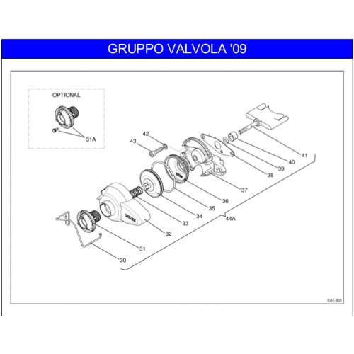 VALVOLA SCARICO IAME REEDSTER 2009 KF