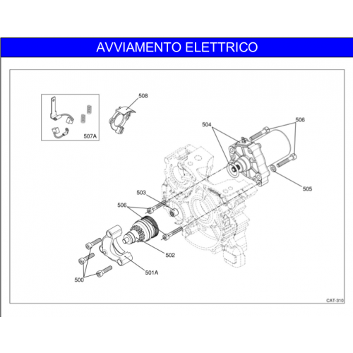 MOTORINO AVVIAMENTO IAME REEDSTER 2012 KF