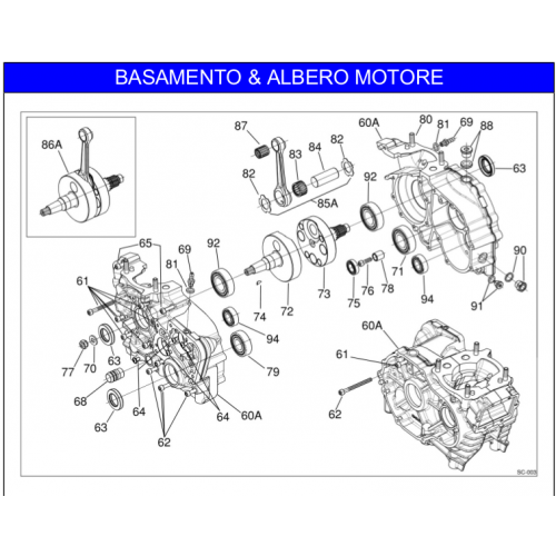 BASAMENTO MOTORE IAME SCREAMER 2013 KZ