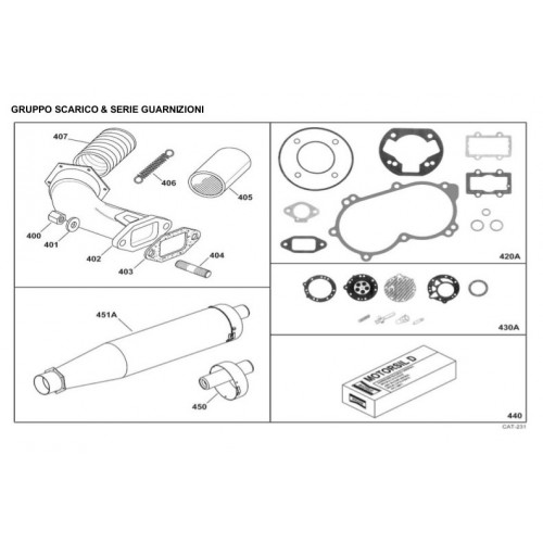 GUARNIZIONI IAME X30 125cc 2008-2012