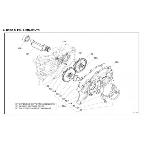 ALBERO EQUILIBRAMENTO IAME X30 125cc 2013-2015