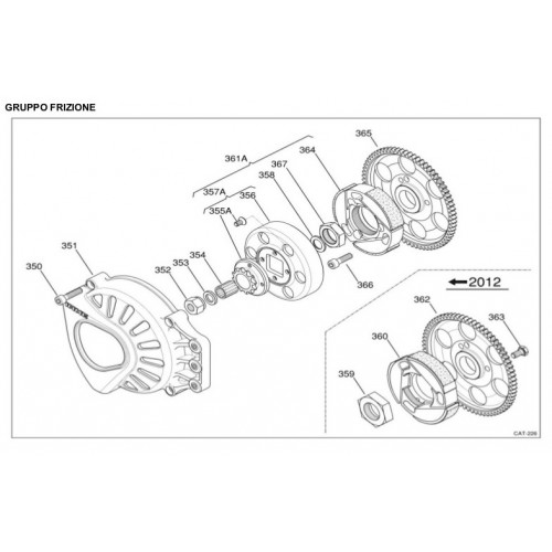 FRIZIONE IAME X30 125cc 2013-2015