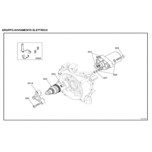 MOTORINO AVVIAMENTO IAME X30 125cc 2013-2015