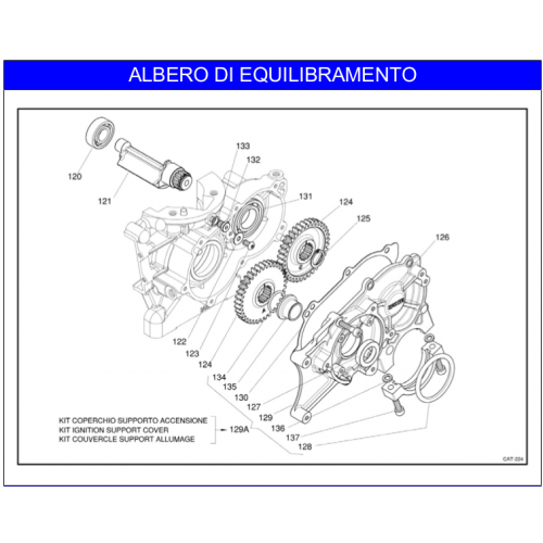 ALBERO EQUILIBRAMENTO IAME X30 125cc 2016