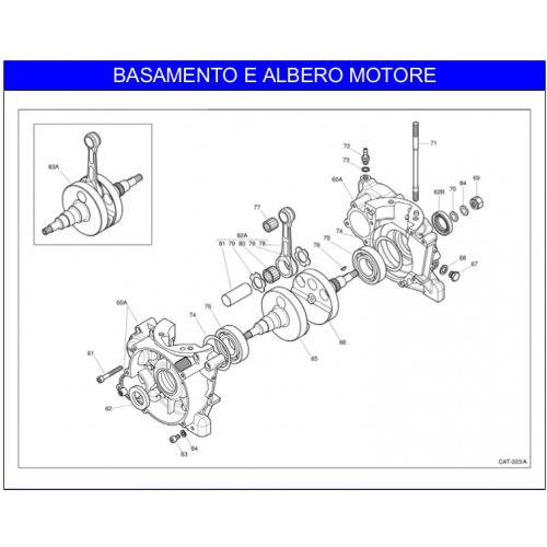 BASAMENTO MOTORE IAME X30 125cc 2016