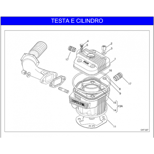 CILINDRO E TESTA MOTORE IAME X30 125cc 2016