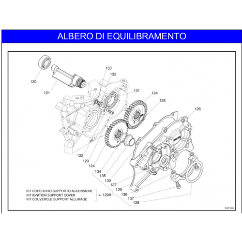 ALBERO EQUILIBRAMENTO IAME X30 125cc 2018-2019