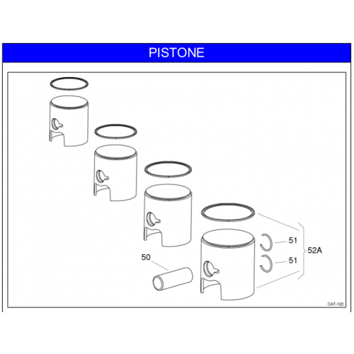 PISTONE IAME X30 125cc 2018-2019