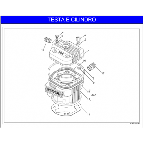 CILINDRO E TESTA MOTORE IAME X30 125cc 2018-2019