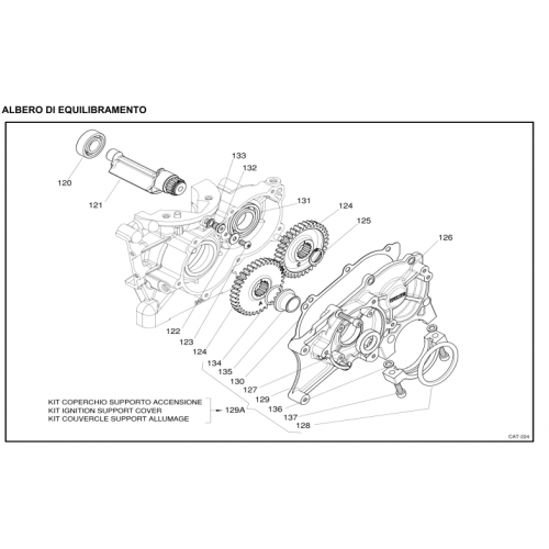 ALBERO EQUILIBRAMENTO IAME X30 125cc 2021