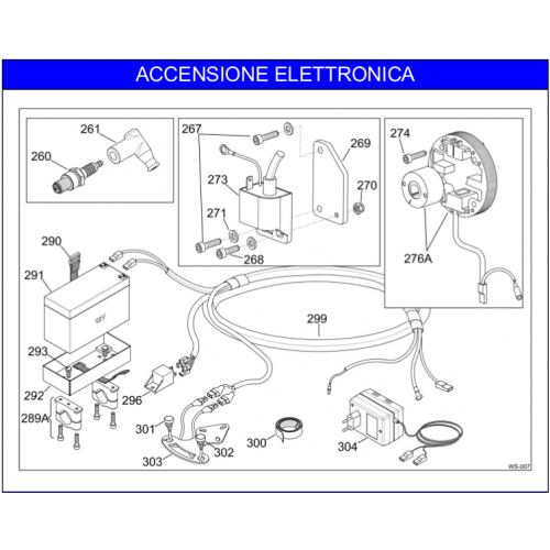 ACCENSIONE - IMPIANTO ELETTRICO IAME X30 60cc 