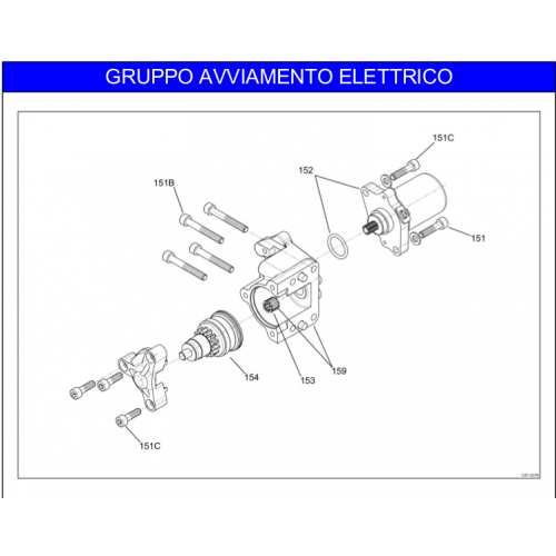 MOTORINO AVVIAMENTO IAME X30 60cc 