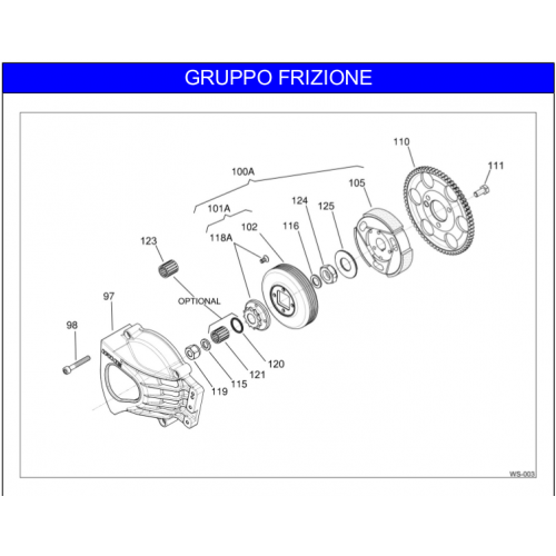 FRIZIONE IAME X30 60cc 