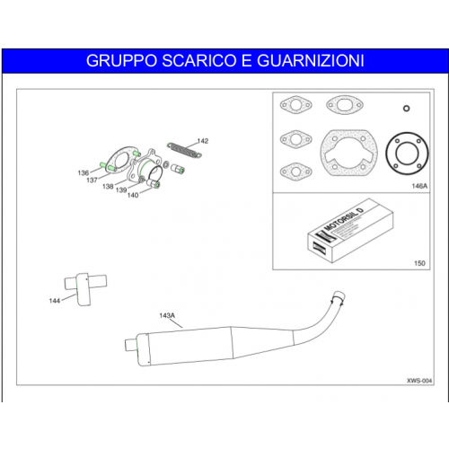 SCARICO IAME X30 60cc 