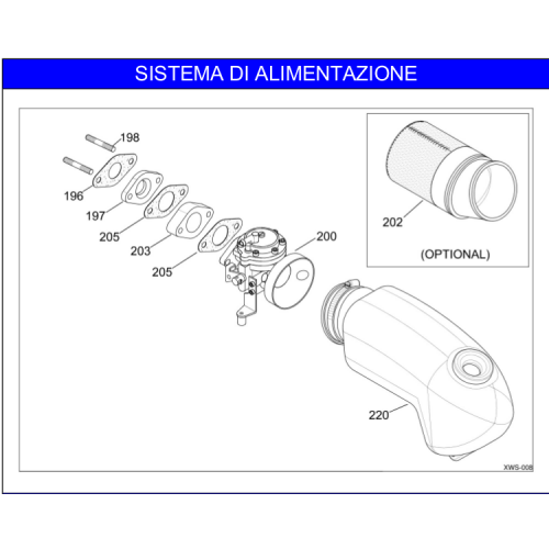 AMMISSIONE IAME X30 60cc 