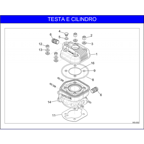 CILINDRO E TESTA MOTORE IAME X30 60cc 