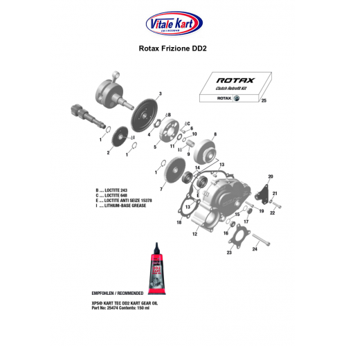 FRIZIONE ROTAX DD2