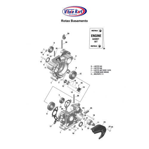 BASAMENTO ROTAX MAX