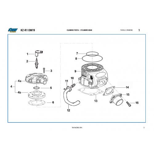 CILINDRO E TESTA TM KZ-R1
