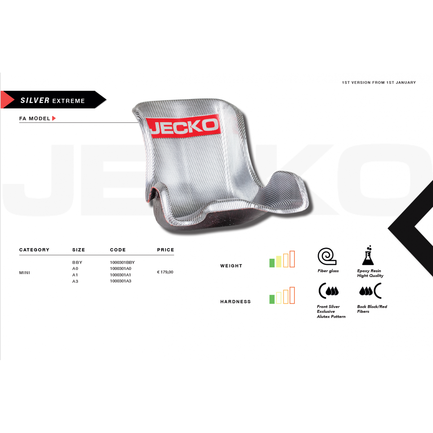 SEDILE JECKO Cm 25,5 S.SOFT MINI SILVER EXTREME