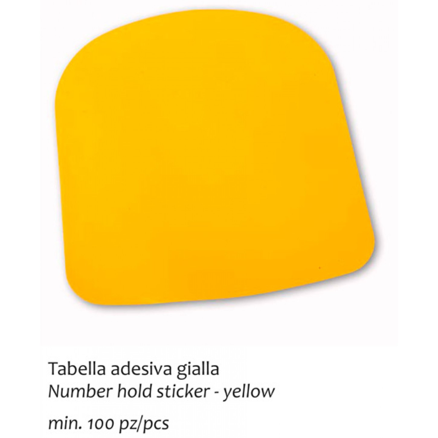 TABELLA ADESIVA GIALLA KG