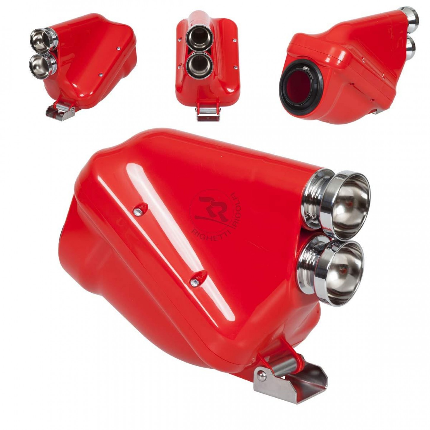 SILENZIATORE ASP.ACTIVE D.23 ROSSO/CROMO