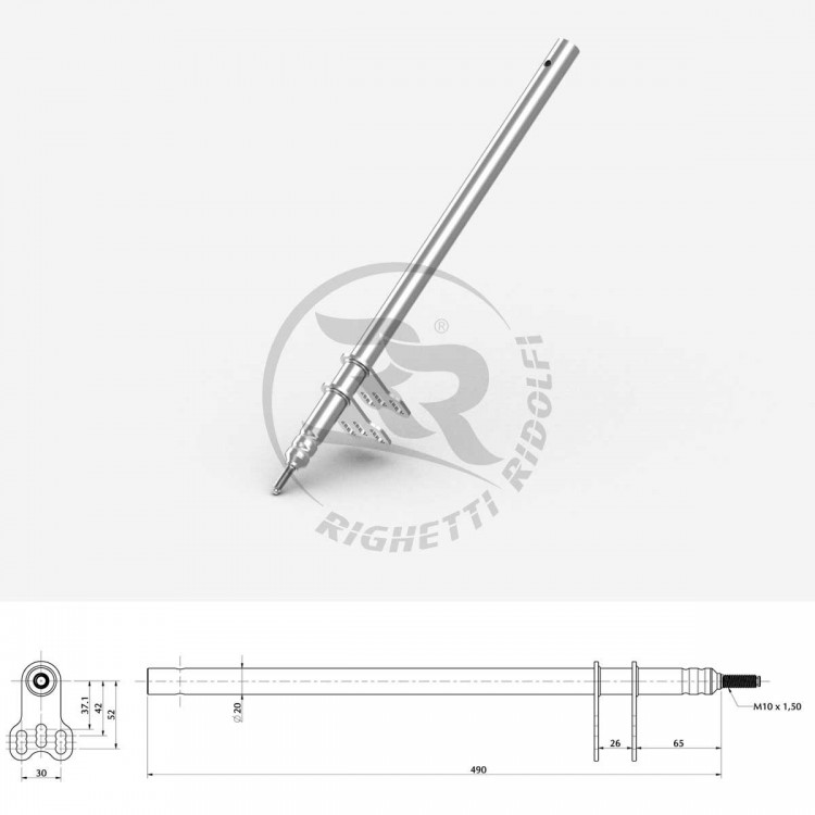 PIANTONE STERZO L.490 M 10 TIPO TONI          7A02