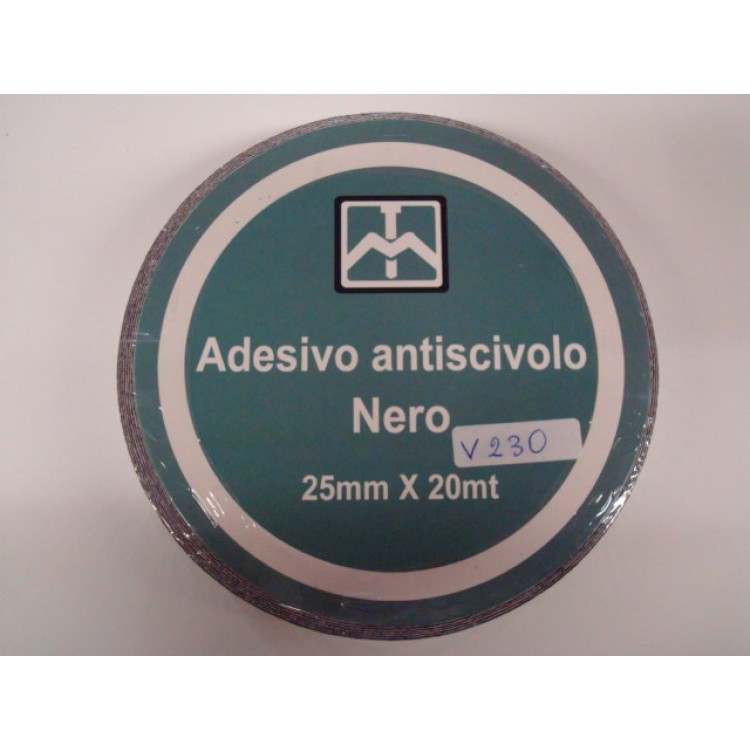 ADESIVO ANTISCIVOLO mm 25x20 mt NERO       MARESCA