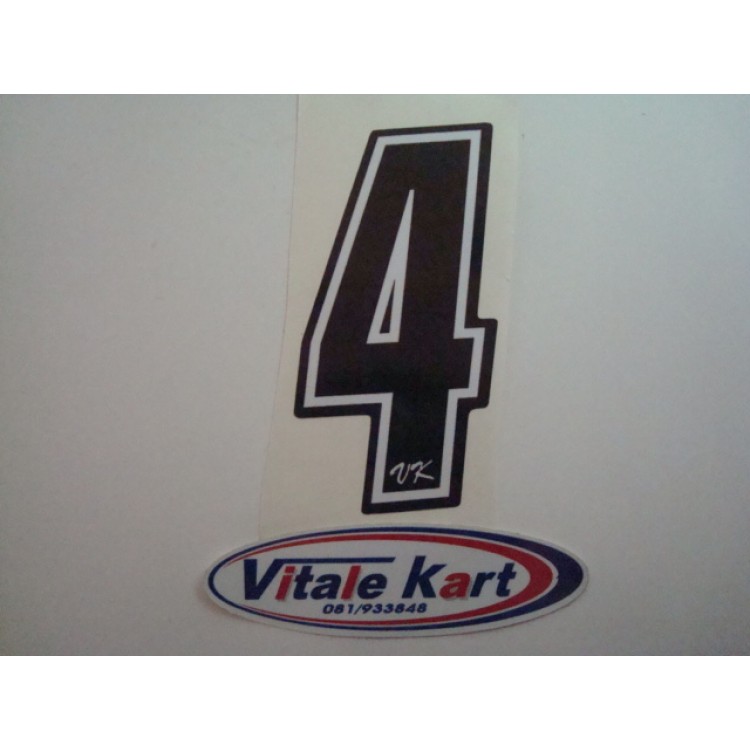 NUMERO VK "4 NERO/BIANCO