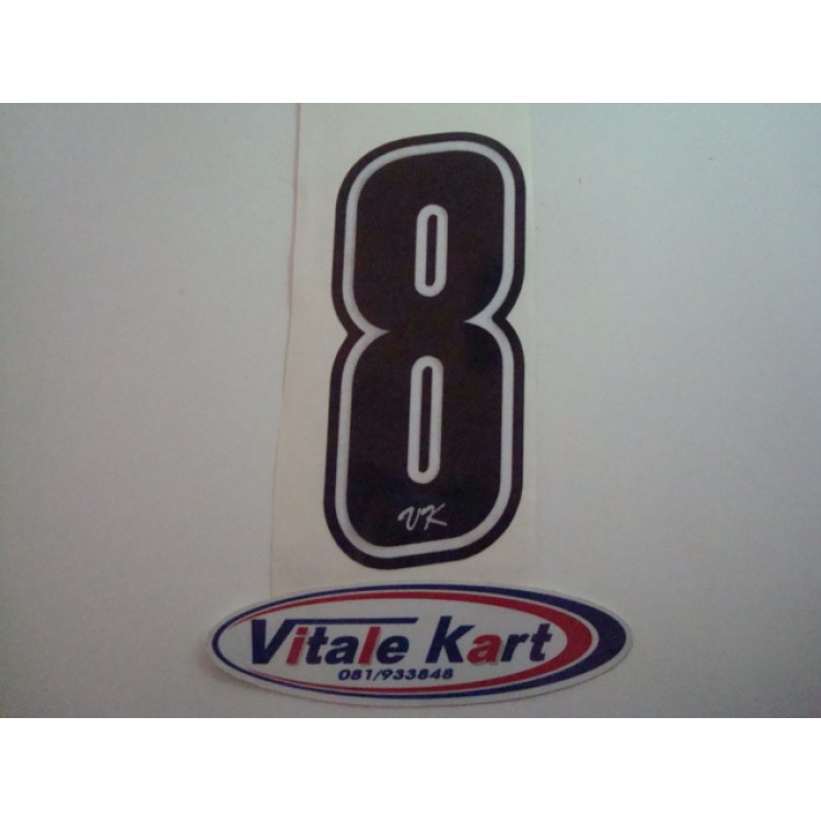 NUMERO VK "8 NERO/BIANCO