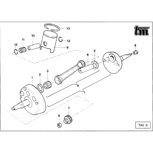 ALBERO MOTORE/PISTONE KV95