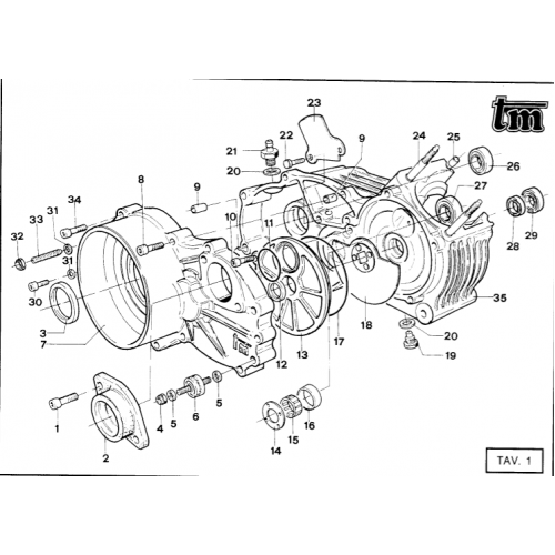 BASAMENTO MOTORE KV92