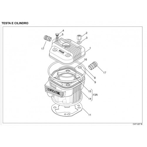 TESTA E CILINDRO IAME X30
