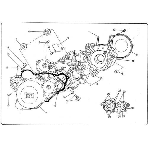 BASAMENTO MOTORE TM K2